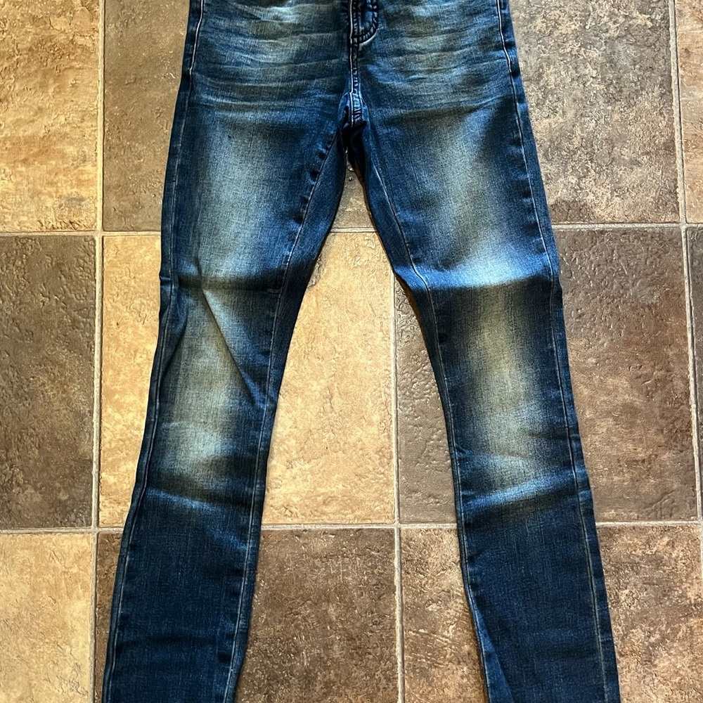 Universal Standard Vintage Logan High Rise Jeans Distressed Blue Wmns 00 32” NWT